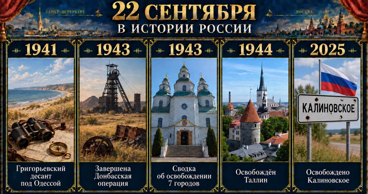 22 сентября в истории России 22 сентября в истории России